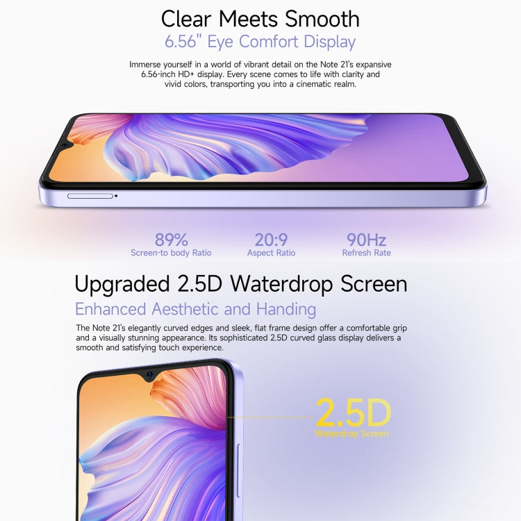 Ulefone Note 21, 4GB+128GB, Face ID & Fingerprint, 6.56 inch Android 14 Unisoc T606 Octa Core, Network: 4G, Dual SIM, OTG Ulefone Note 21, 4GB+128GB, Face ID & Fingerprint, 6.56 inch Android 14 Unisoc T606 Octa Core, Network: 4G, Dual SIM, OTG